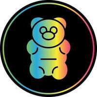 diseño de icono de vector de oso gomoso