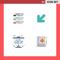 4 Creative Icons Modern Signs and Symbols of skills left profile team market Editable Vector Design Elements