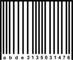 Barcode Line icon vector