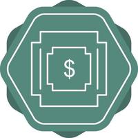 icono de línea de símbolo de dólar vector