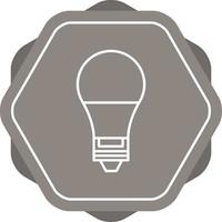 Electric Bulb Line Icon vector