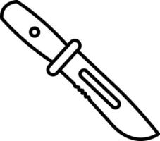 Army Knife Line icon vector