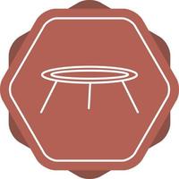 Table Line Icon vector