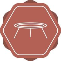 Table Line Icon vector