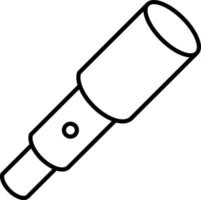 Telescope Line icon vector