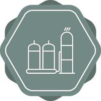 Refinery Line Icon vector