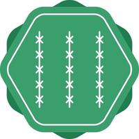 Pointed Wire Line Icon vector