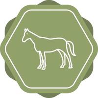 Horse Line Icon vector