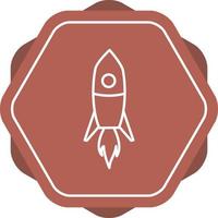 Rocket Line Icon vector