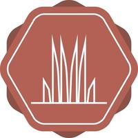 Unique Grass Vector Line Icon
