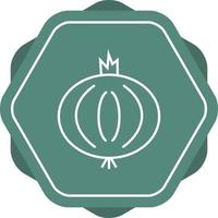 Unique Onion Vector Line Icon