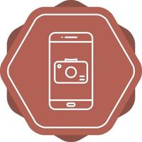 Unique Camera App Vector Line Icon