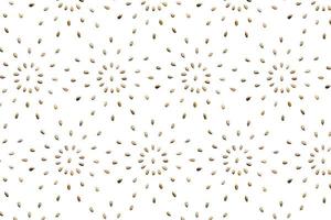 Pattern of Nuts - peeled almonds on a white background in the form of a circle. Concepts about decoration, healthy eating and food background. photo