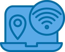 Digital Nomad Hub Vector Icon Design