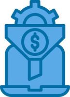 Conversion Rate Optimizer Vector Icon Design
