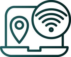 Digital Nomad Hub Vector Icon Design