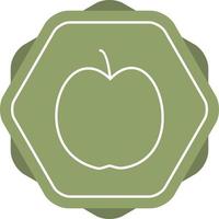 Unique Apple Vector Line Icon