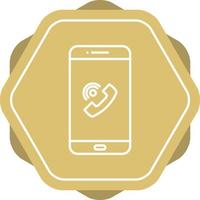 Unique Call On Speaker Vector Line Icon