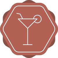 Unique Cocktail Vector Line Icon