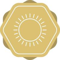 Unique Sun Vector Line Icon