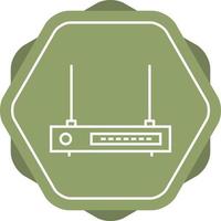 Unique Wifi Router Vector Line Icon