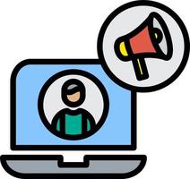Content Marketer Vector Icon Design