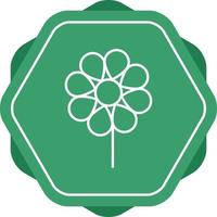 Unique Flower Vector Line Icon