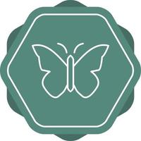Unique Butterfly Vector Line Icon