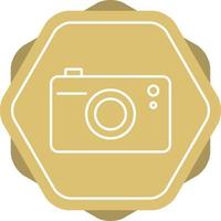 Unique Camera Vector Line Icon