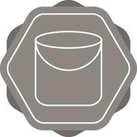 Unique Sand Bucket Vector Line Icon
