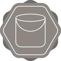 Unique Sand Bucket Vector Line Icon