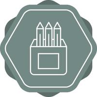 Unique Pencils Vector Line Icon