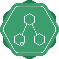 Unique Chemical Structure II Vector Line Icon