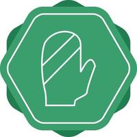 Unique Baking Glove Vector Line Icon