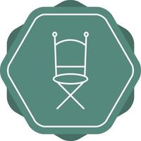 Unique Chair Vector Line Icon