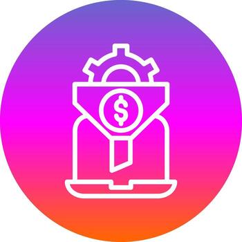 Conversion Rate Optimizer Vector Icon Design