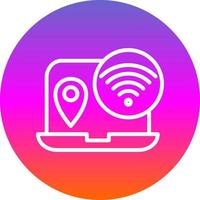 Digital Nomad Hub Vector Icon Design