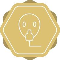 Unique Oxygen Mask Vector Line Icon