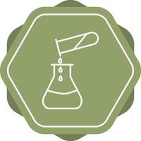 Unique Pouring Chemical Vector Line Icon