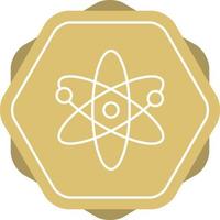 Unique Atomic Structure II Vector Line Icon
