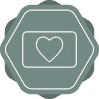 Unique Heart Vector Line Icon