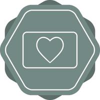 Unique Heart Vector Line Icon