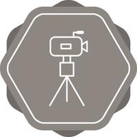 Unique Camera On Stand Vector Line Icon