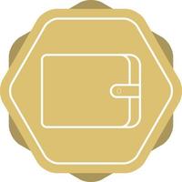 Unique Wallet Vector Line Icon