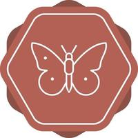 Unique Butterfly Line Vector Icon