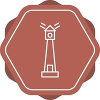 Unique Lighthouse Vector Line Icon