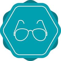 Unique Reading Glasses Vector Line Icon