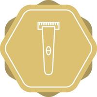 Unique Shaving Machine Vector Line Icon