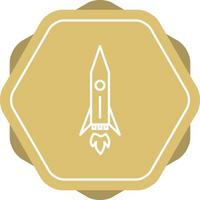 Unique Rocket II Vector Line Icon