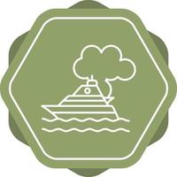 Ship Pollution Vector Icon